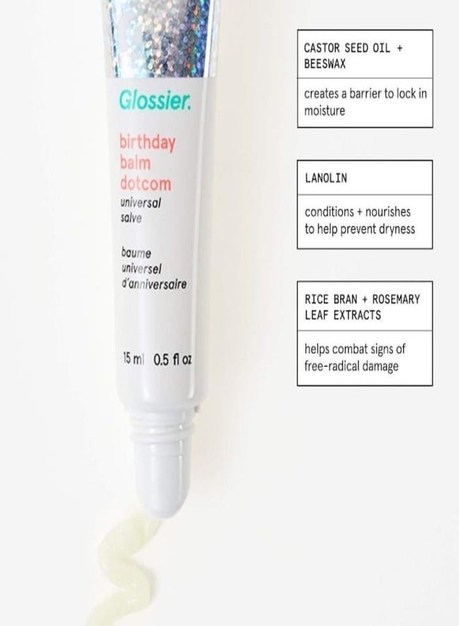 Glossier Balm Dotcom Universal Lip Balm & Skin Salve, Mint 15ml - Hydrating & Multipurpose - Image 5